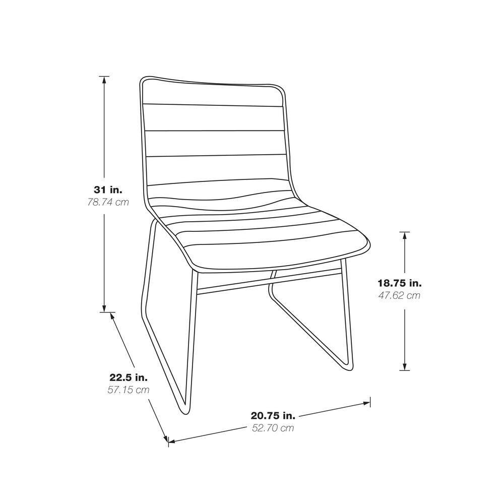 Halo Metal Stackable Multipurpose Chair ( Set of 2 )