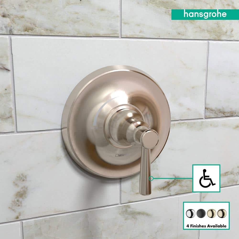 Hansgrohe Joleena Transitional 1-Handle 7-Inch Wide Pressure/ Shower Balance Valve Trim Only In Chrome, 04779000