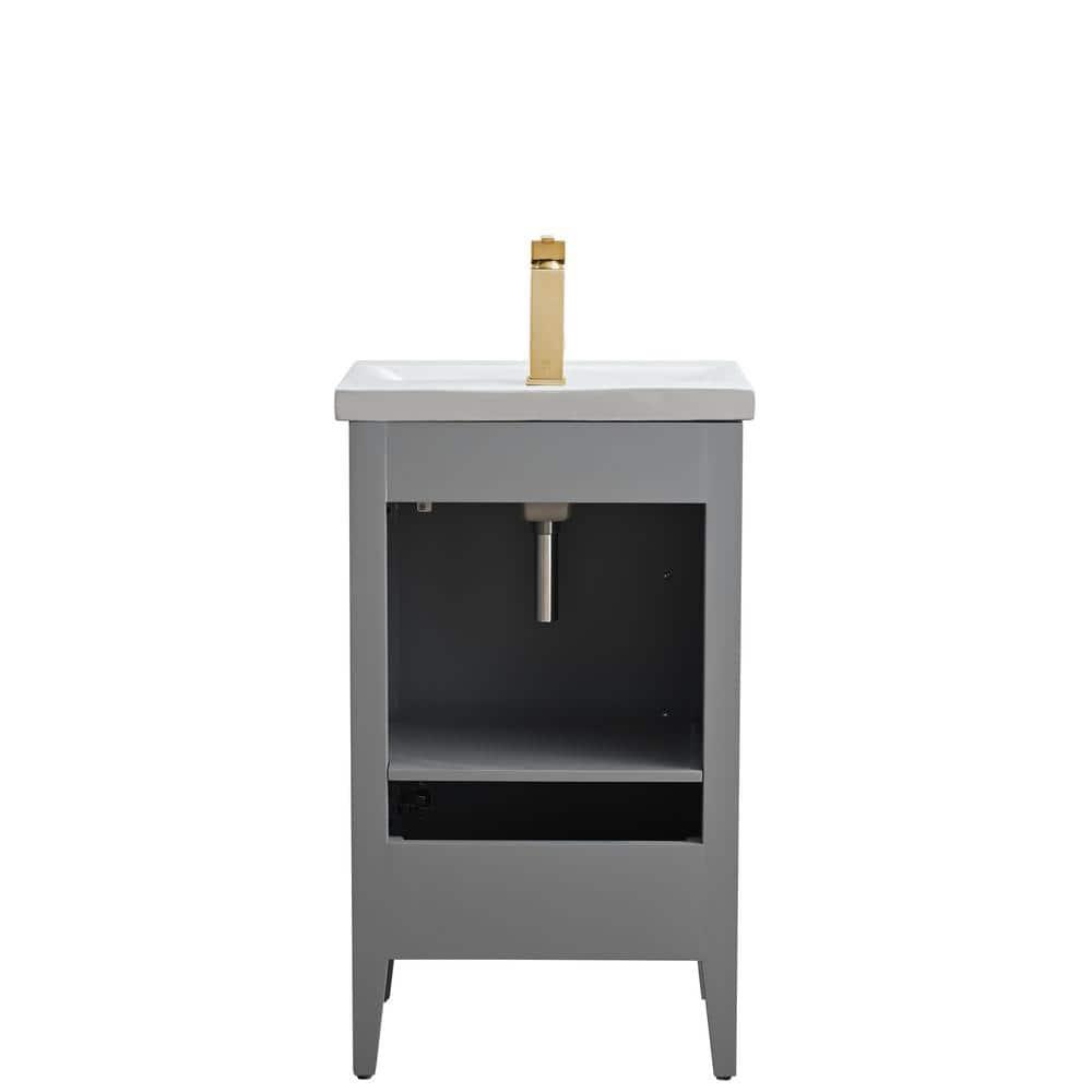 20'' Single Bathroom Vanity with Ceramic Top