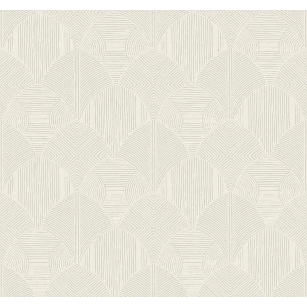 A-Street Prints Meyberg Silver Geometric Wallpaper | Perigold
