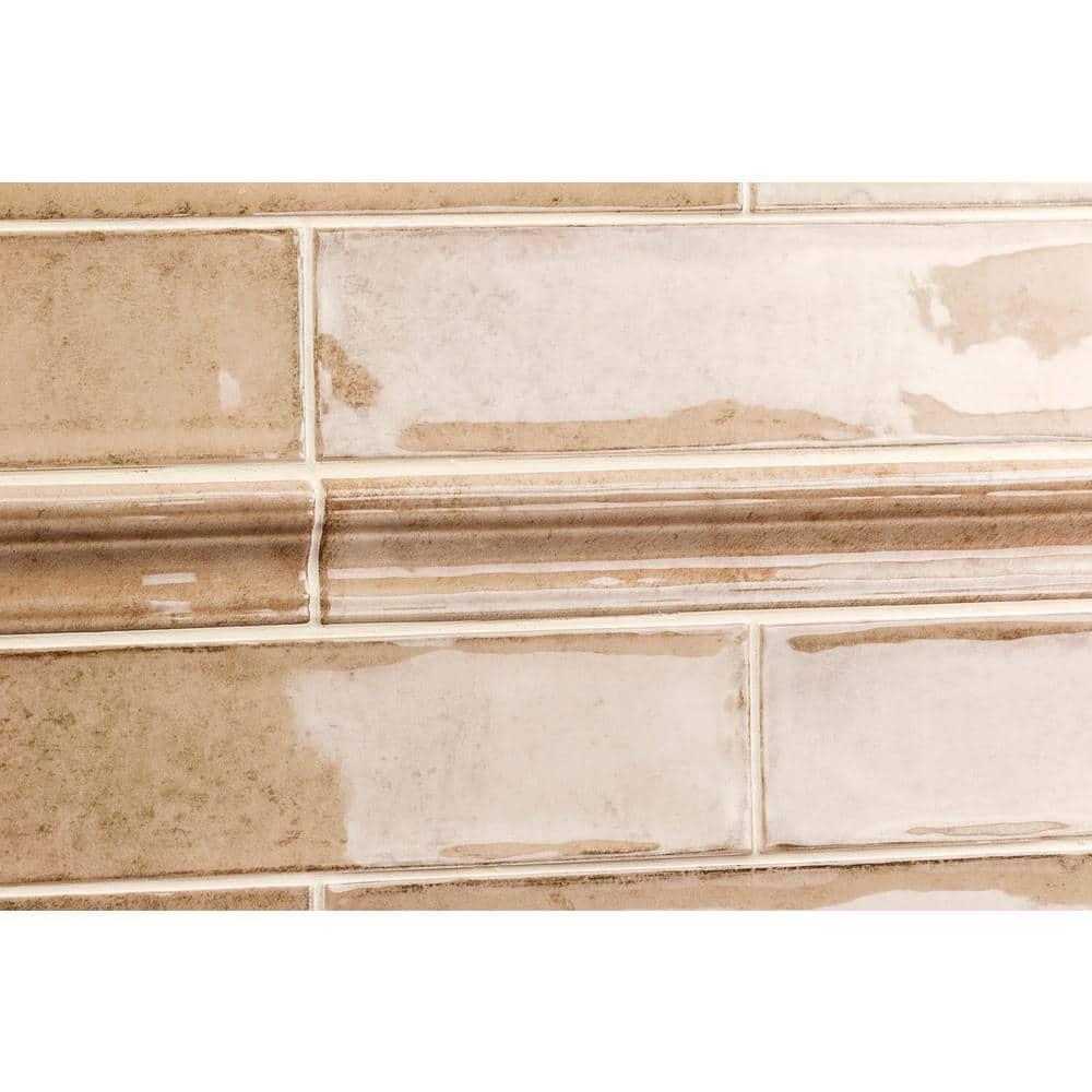 Bond Tile Chateau 12" x 2" Ceramic Quarter Round Tile Trim