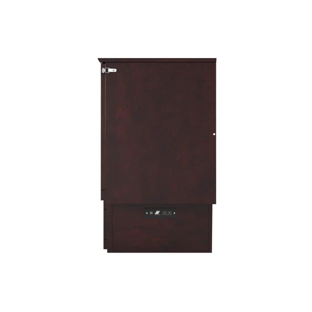 Queen Monroe Murphy Bed Chest with Memory Foam Mattress - AFI