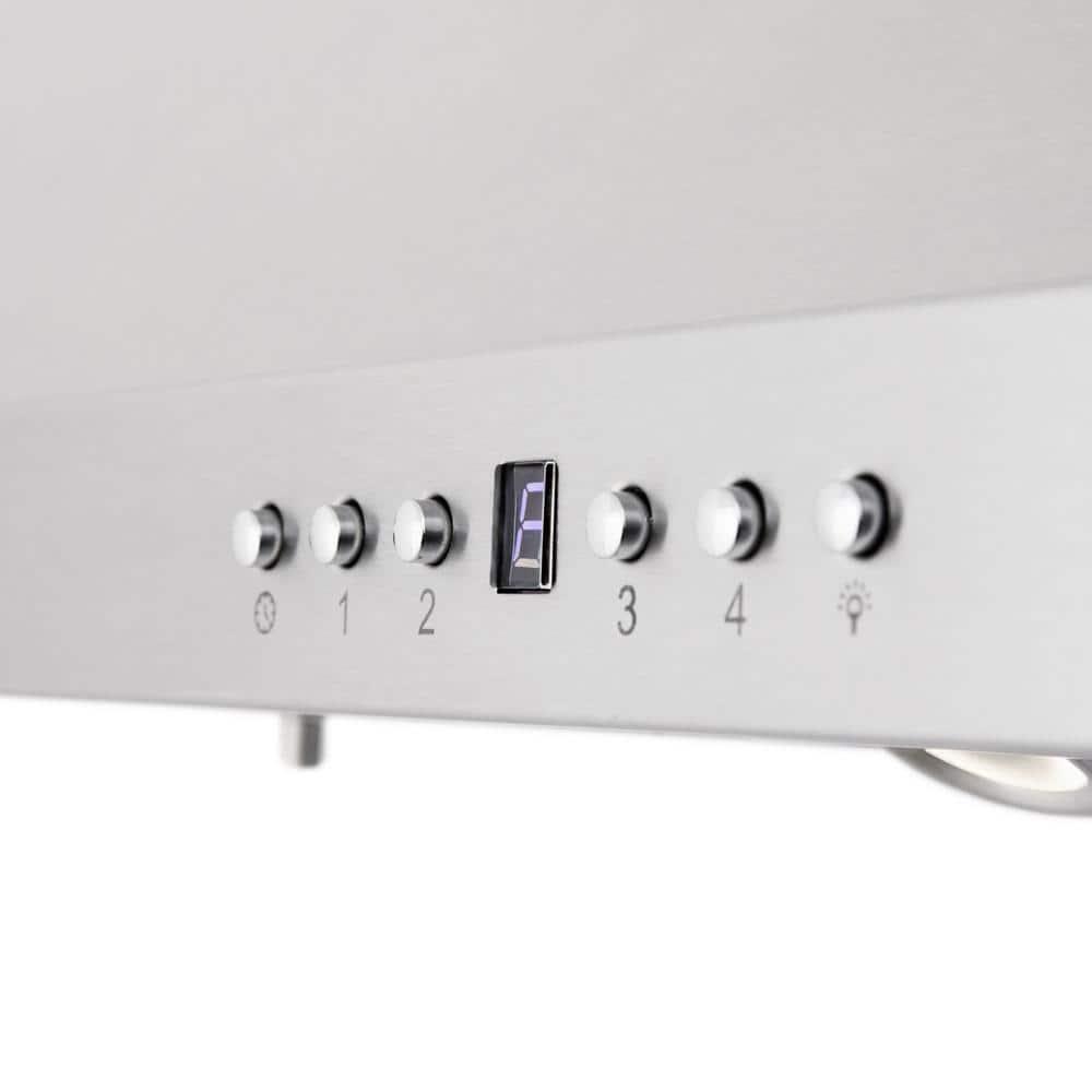 ZLINE 36 in. ZLINE CrownSound™Ducted Vent Isl& Mount Range Hood in Stainless Steel W/ Bluetooth Speakers (GL9iCRN-BT-36) GL9iCRN-BT-36