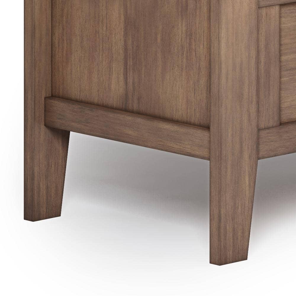 Simpli Home Adams Solid Wood Entryway Lift Top Storage Bench