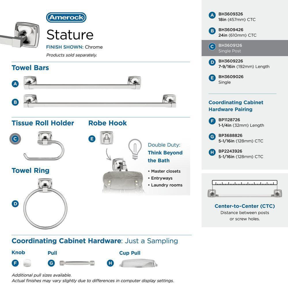 Stature Wall Mount Toilet Paper Holder