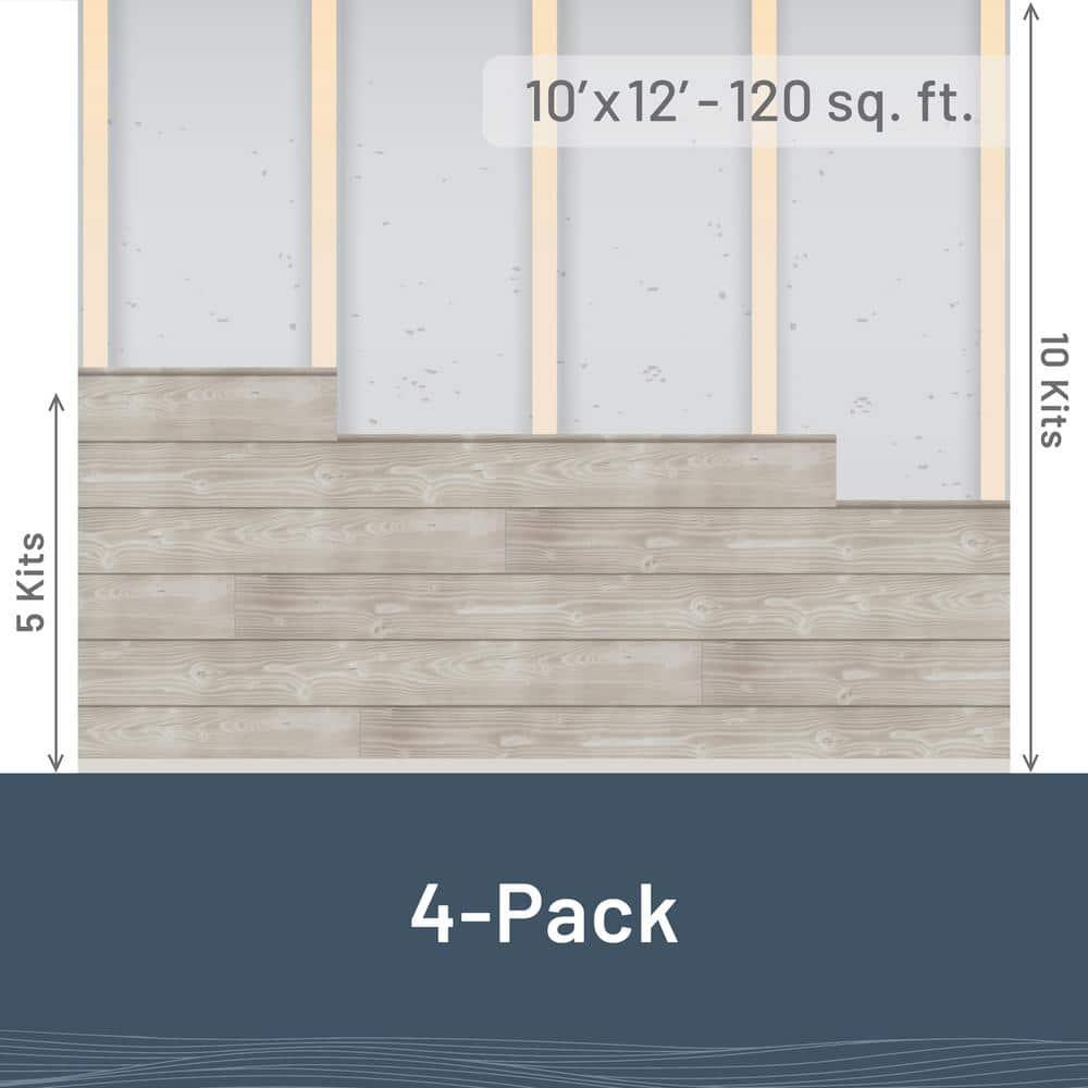 Edge 1 in. x 6 in. x 8 ft. Charred Collection Shiplap Pine Board