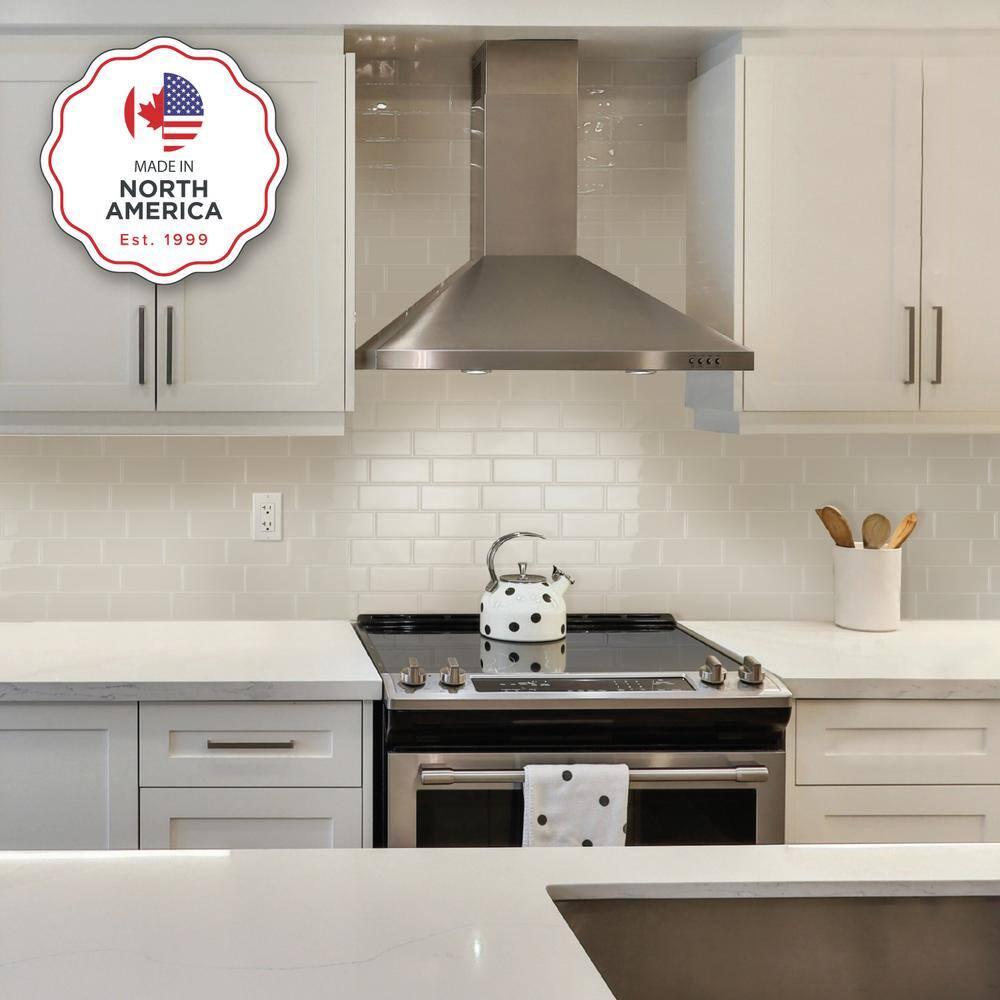 Smart Tiles Peel and Stick Gel Backsplash Tile Metro 12'' x 8'' (Set of 4)