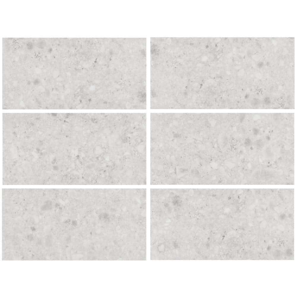 Stonehenge Rizzo LVT 12MIL 12" W x 24" L Terrazzo Look Glue Down Luxury Vinyl Tile