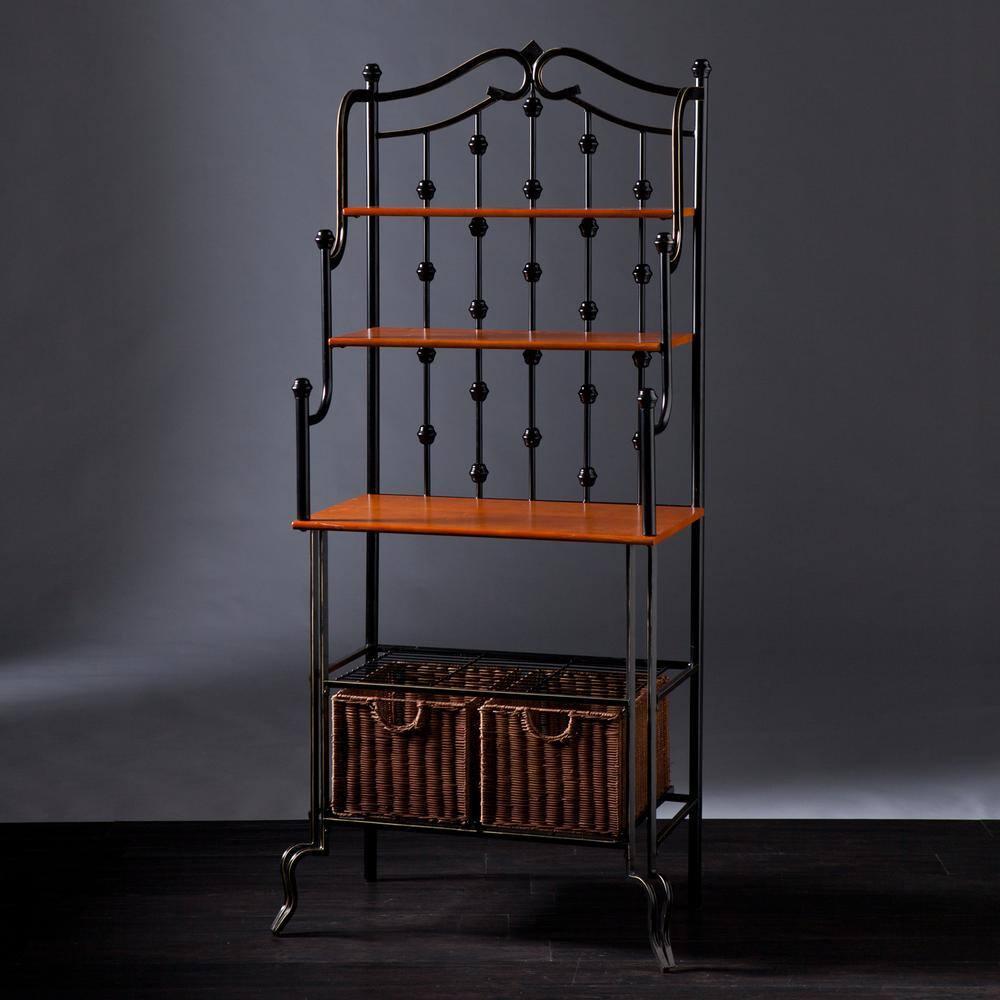 Saint Pierre Bakers Rack - KA0763 - Black/Brown - SEI
