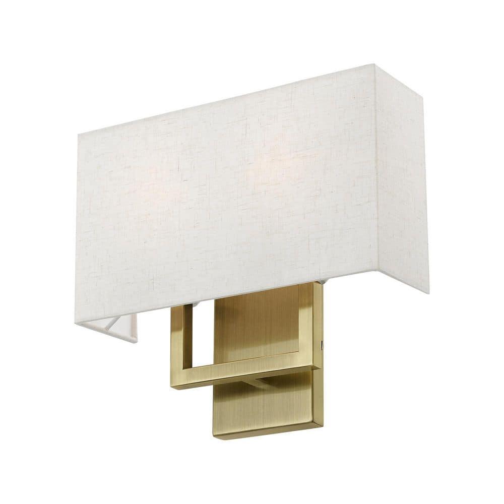 Livex Lighting Pierson 2 - Light Wall Light in  Antique Brass