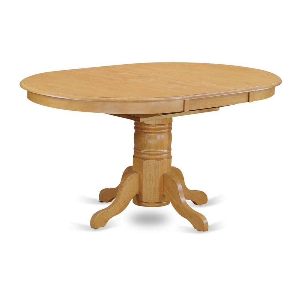 AVBO7-OAK-W - Table Set with a Dining Table and 6 Wood Chairs - Oak Finish