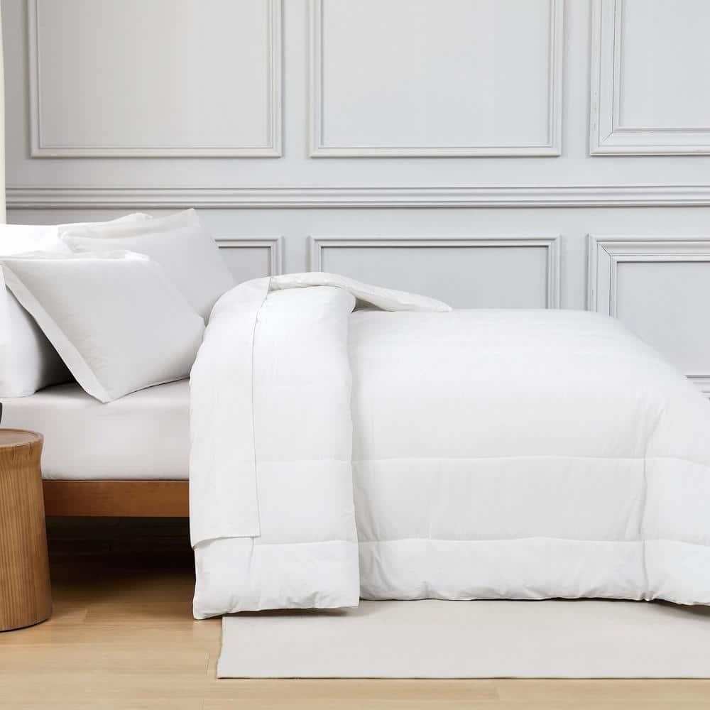 Brooklyn Loom 3pc King Oversized Percale Comforter Set White