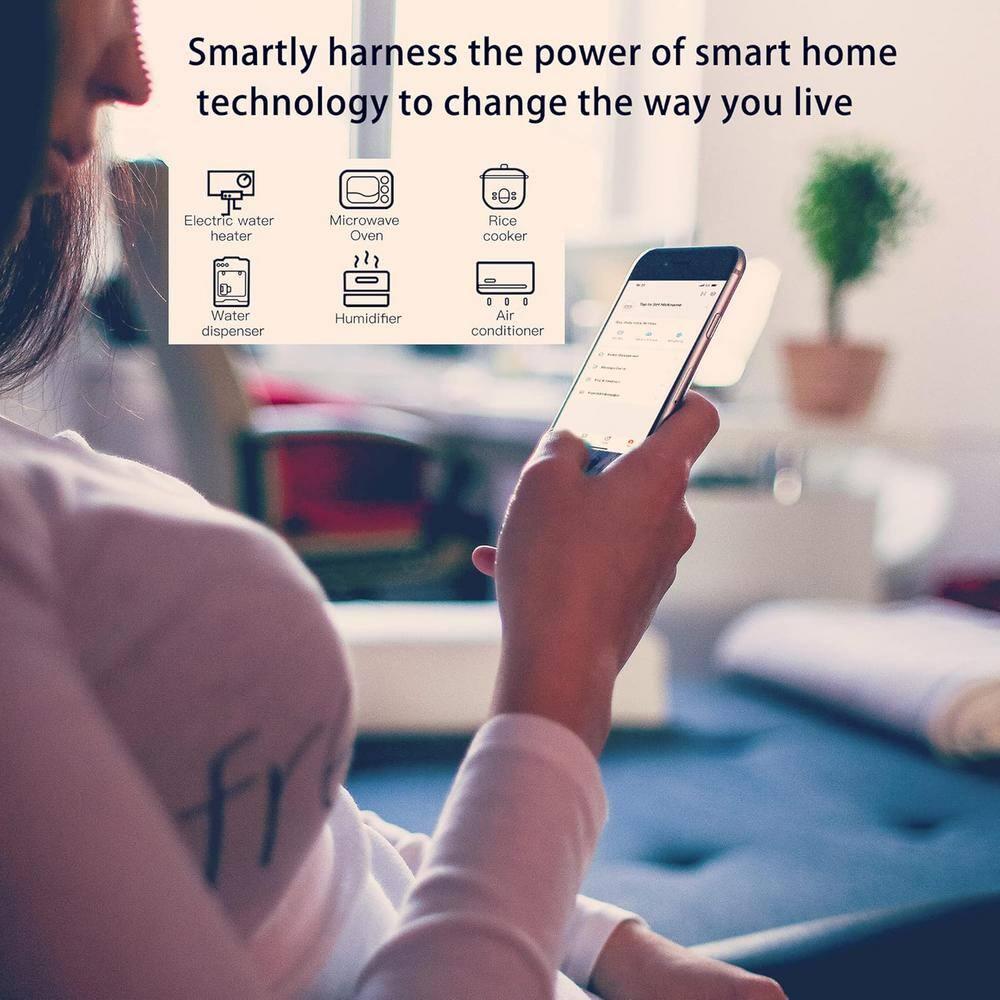 Smart Plug Mini 4-Pack, Wi-Fi Outlets for Smart Home Wi-Fi Plug with Alexa/Google Home/Smart Life, Smart Home hubTimer on/Off Plug, Schedule Built-in app, Mini Wireless Outlet, no hub Required
