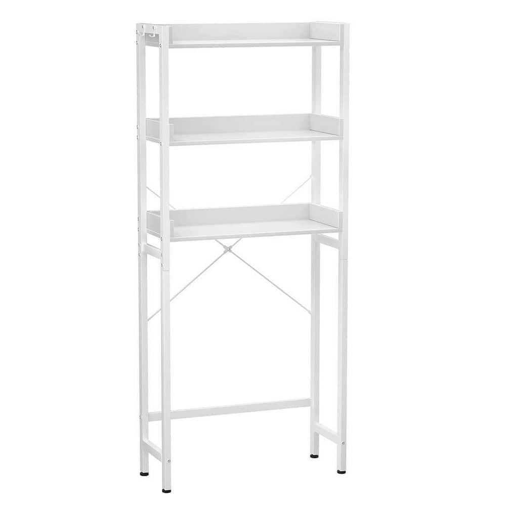 Lorelia Over The Toilet Storage Shelf 3-Tier Bathroom Shelves Over Toilet Shelves White