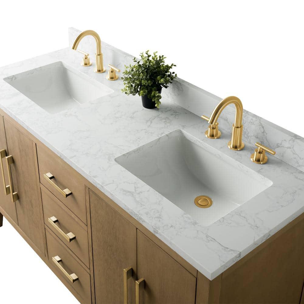 60" Double Bathroom Vanity Set