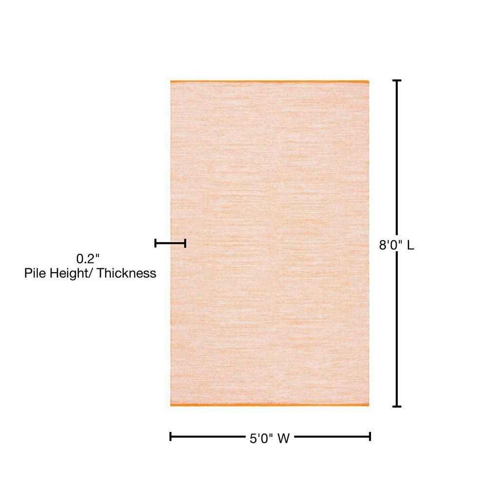 Montauk MTK250 Hand Woven, Flat Weave Indoor Area Rug - Orange - 5'x8' - Safavieh