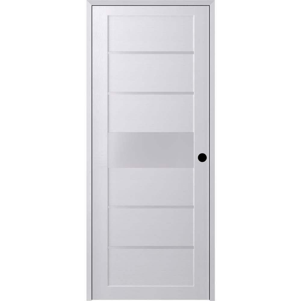 Belldinni Siah DIY-Friendly Solid Manufactured Wood and Glass Paneled Prefinished Standard Door