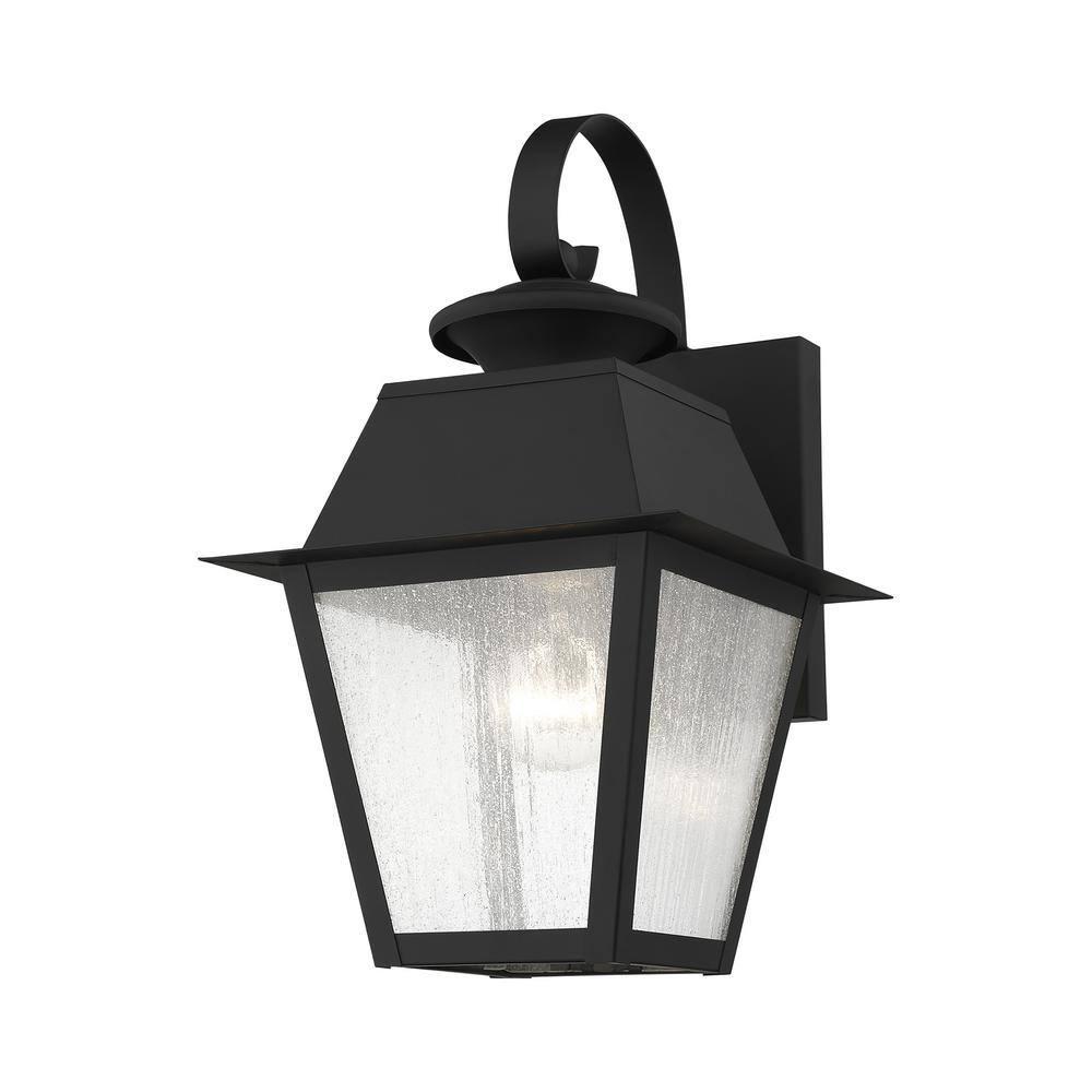 Livex Lighting Mansfield 1 - Light Wall Light in  Black