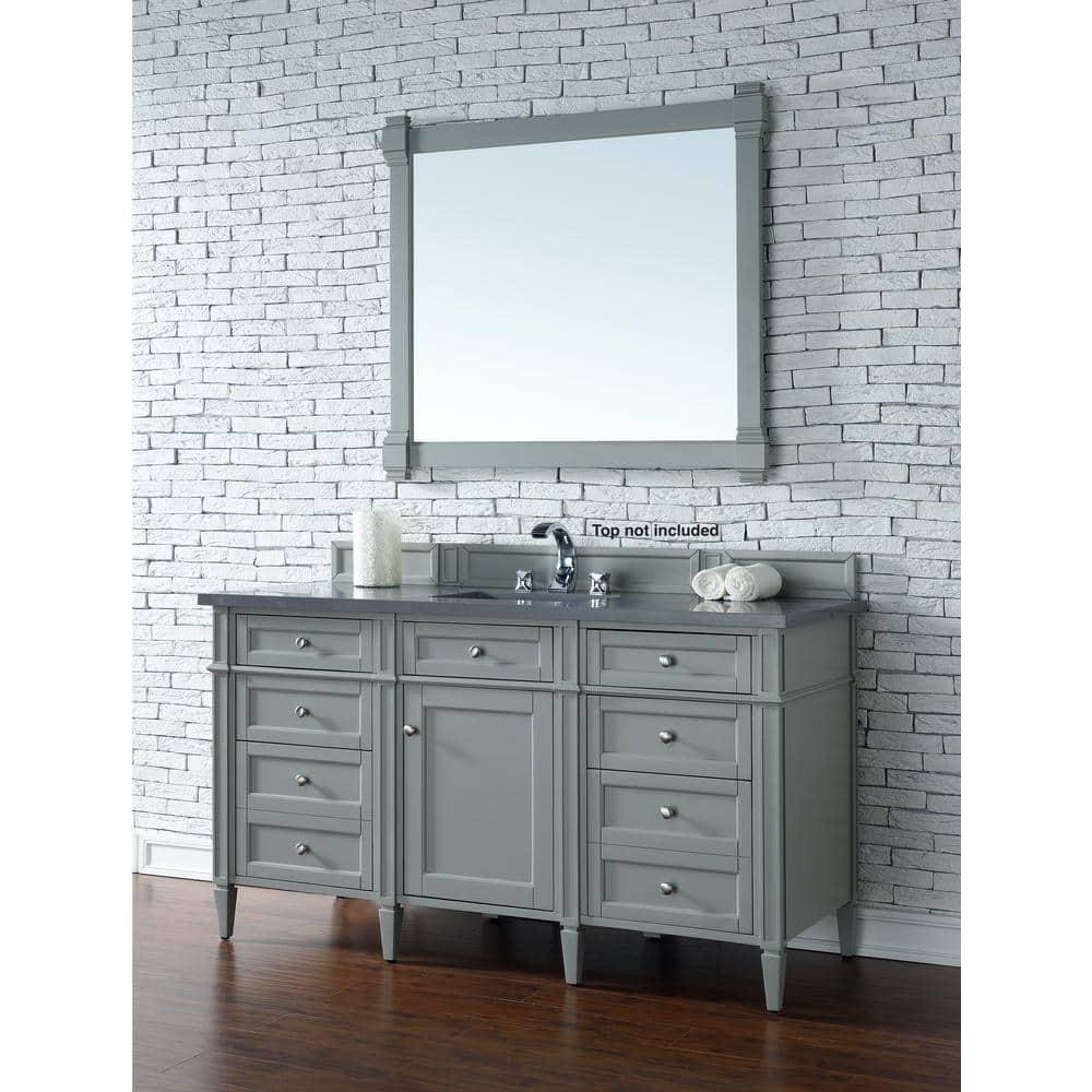 James Martin Vanities 650-V60s Brittany 60" Single Basin Poplar Wood Vanity Cabinet Only -