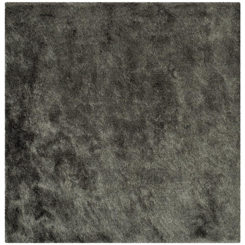 Shag SG511 Hand Tufted Area Rug - Titanium - 5'x5' - Safavieh.