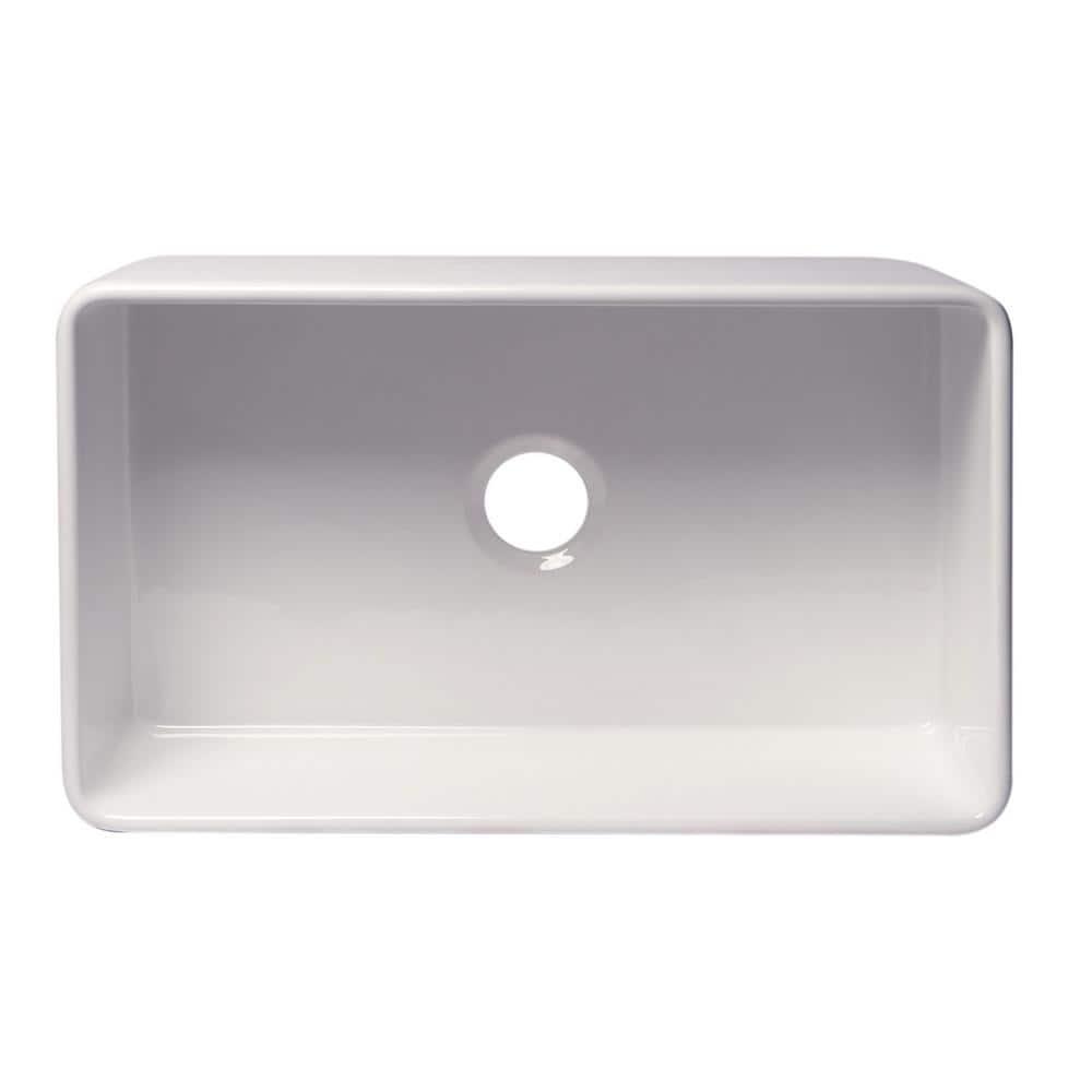 30'' L Farmhouse / Apron Single Bowl Fireclay Kitchen Sink