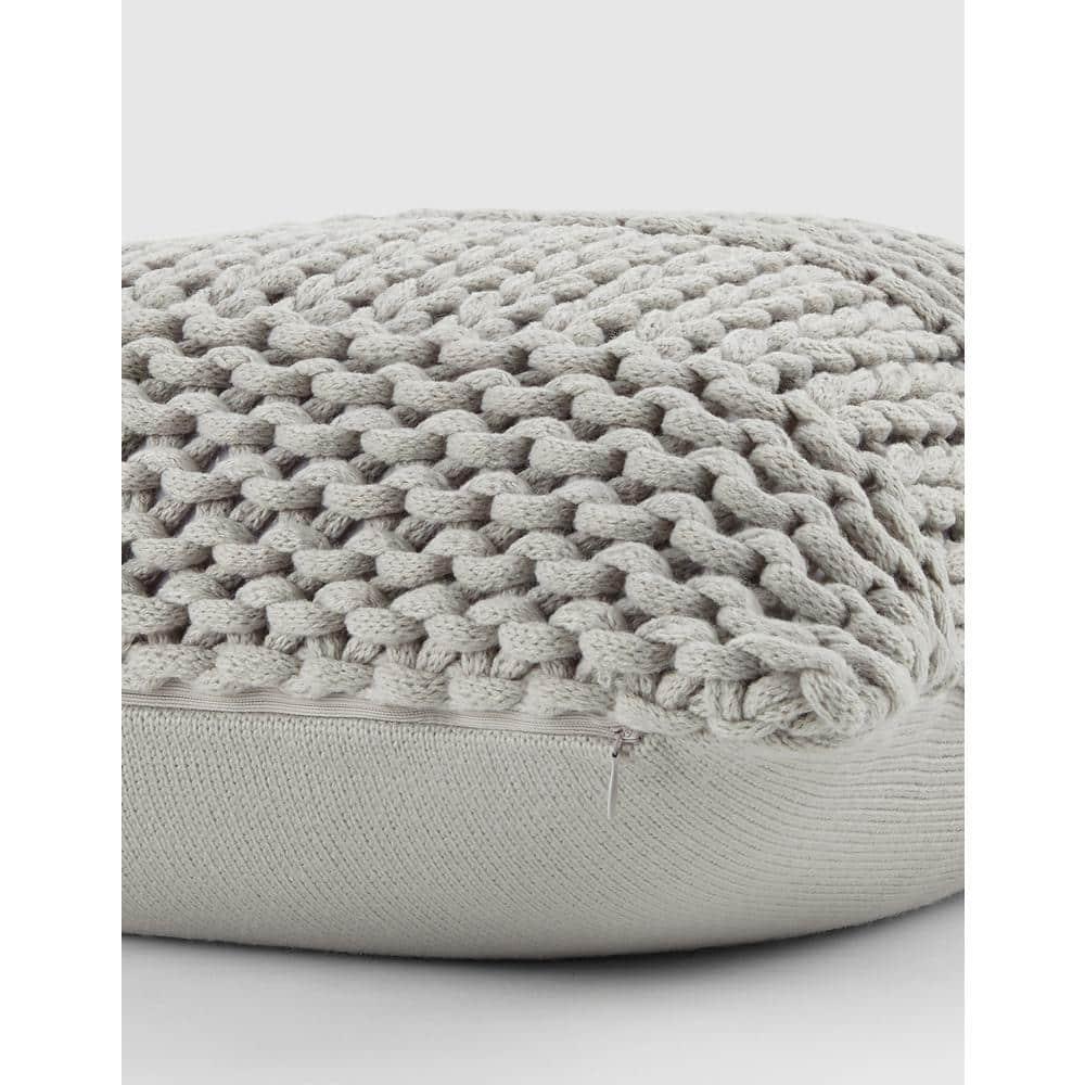 Becky Cameron Cozy Chunky Knit Acrylic Decor Throw Pillow