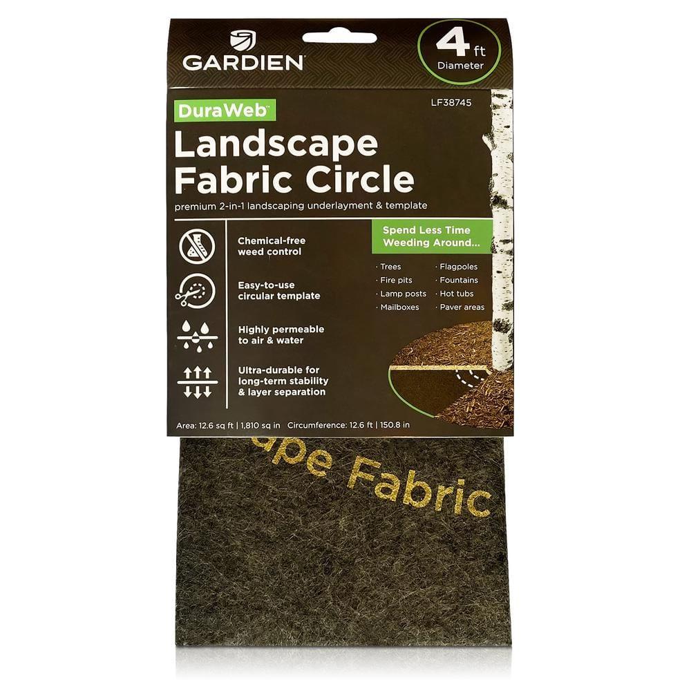 DuraWeb™ Ultimate Non-Woven Polypropylene 4ft. Weed Control, Landscape Fabric Circle
