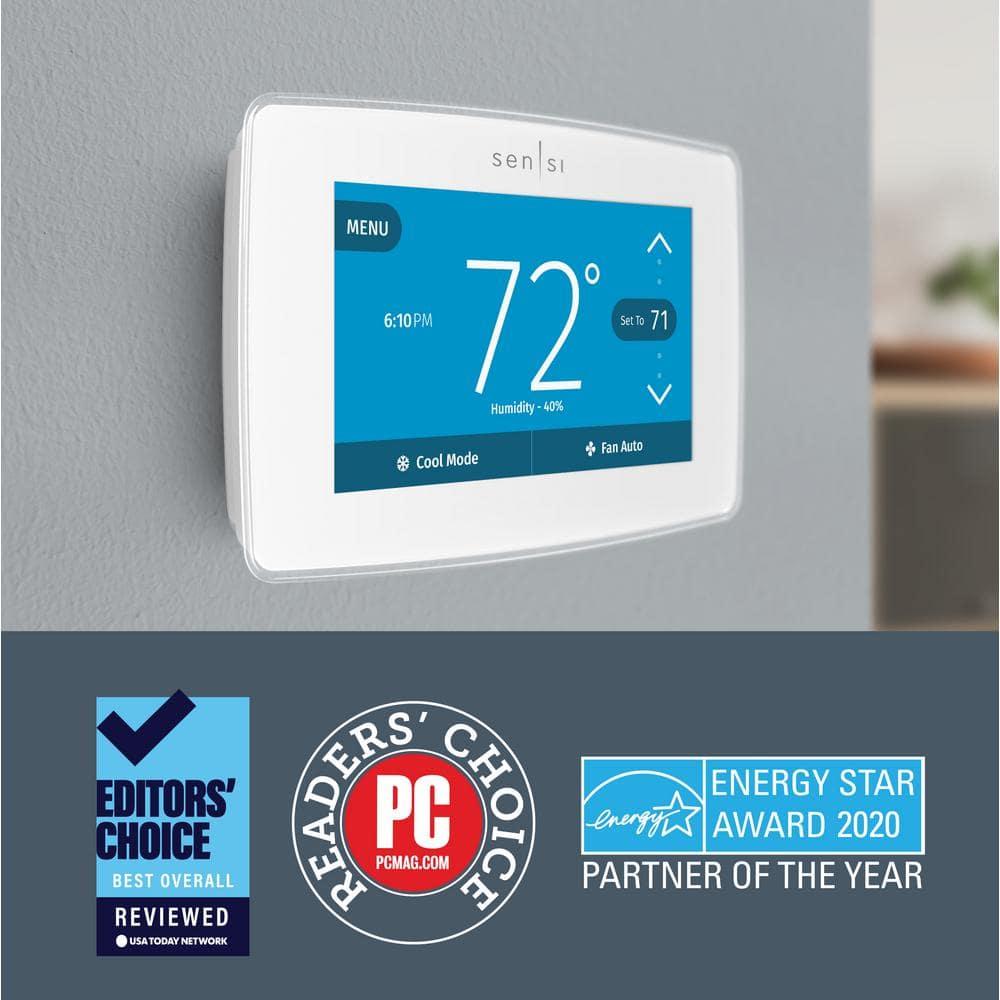 Emerson Thermostats Emerson Thermostats Smart Universally Compatible Thermostat White