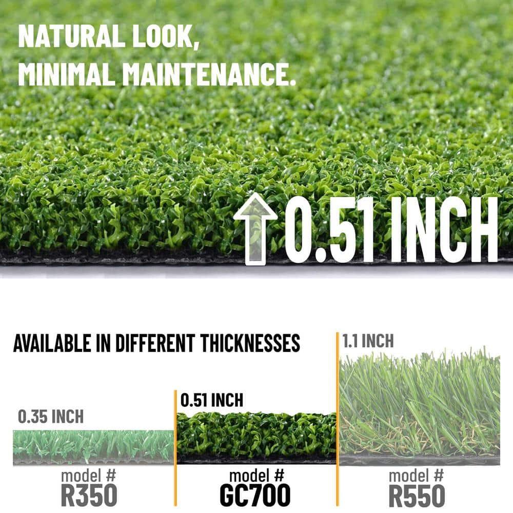 Ottomanson Ottomanson Outdoor Sports & Practice Turf – Waterproof Artificial Grass Mat for Backyard, Patio, and Recreational Use