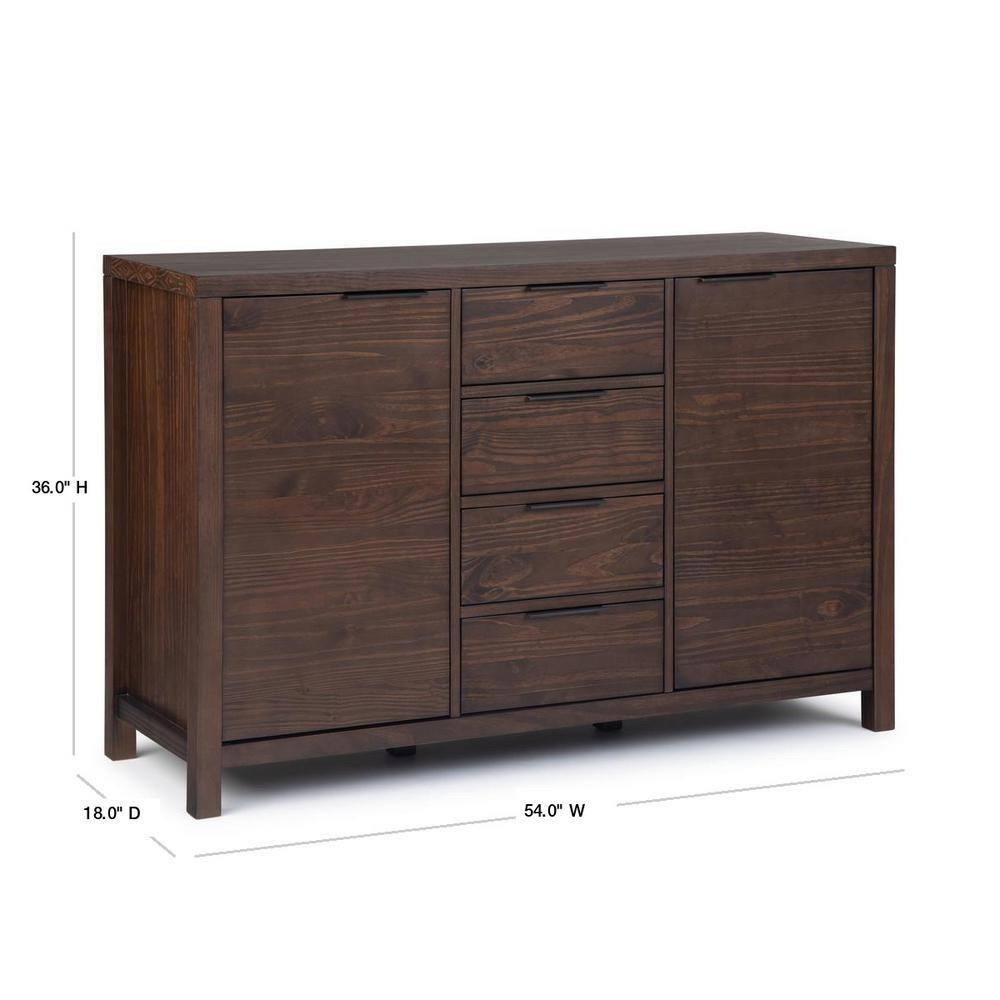 Simpli Home Hollander 54'' SOLID WOOD Sideboard Buffet
