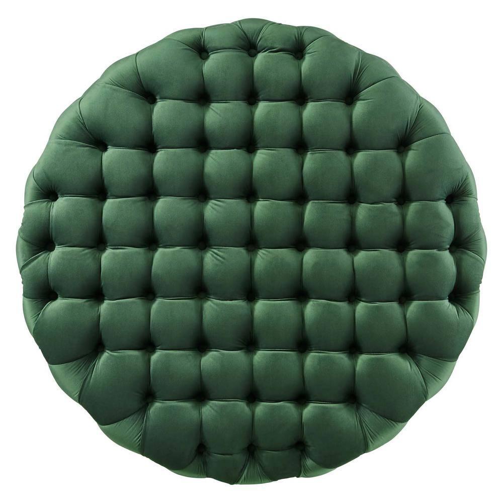 Modway Modway Amour Tufted Button Large Round Performance Velvet Ottoman