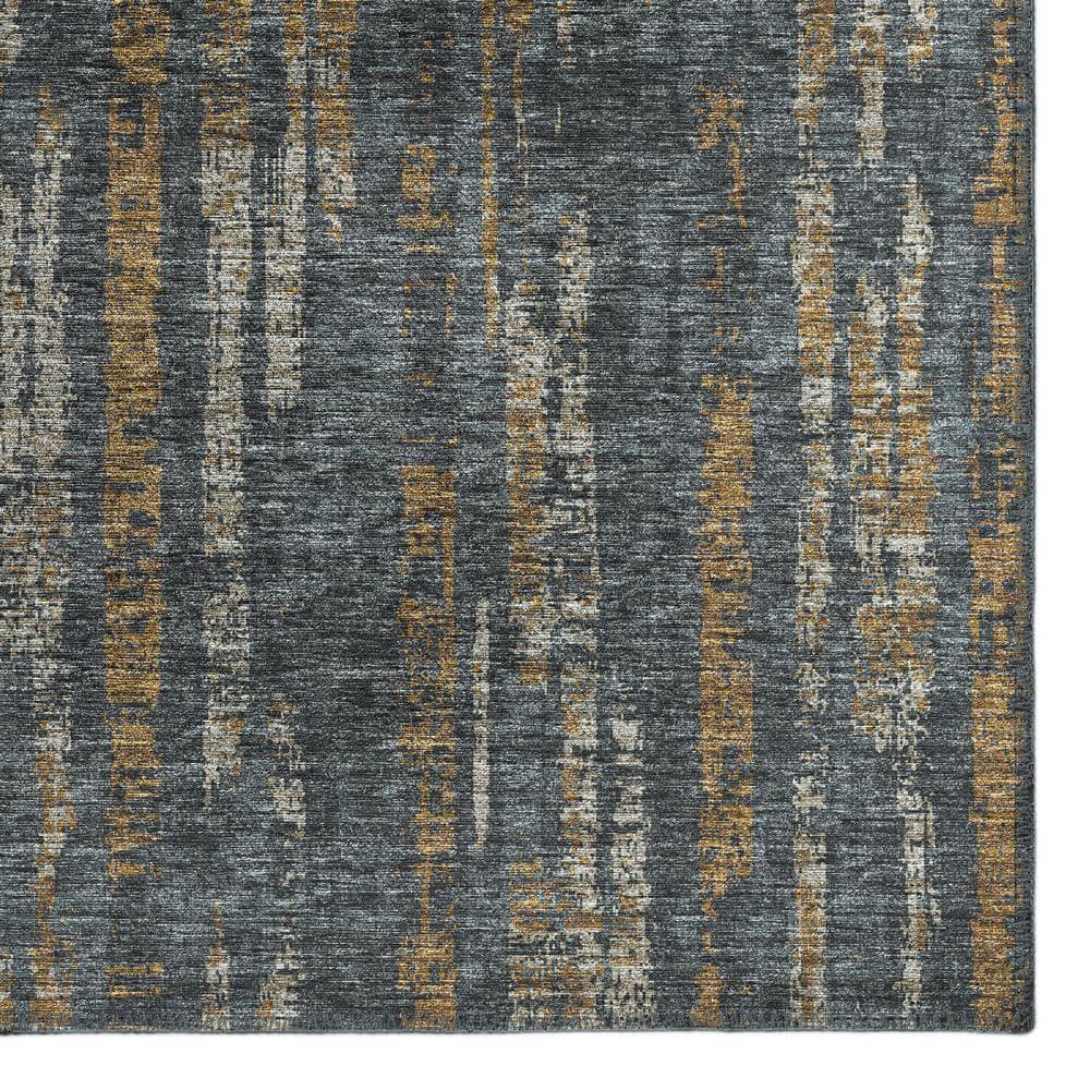 Addison Rugs Indoor/Outdoor Rylee Modern Stripes Washable Rug 9' x 12' - Granite