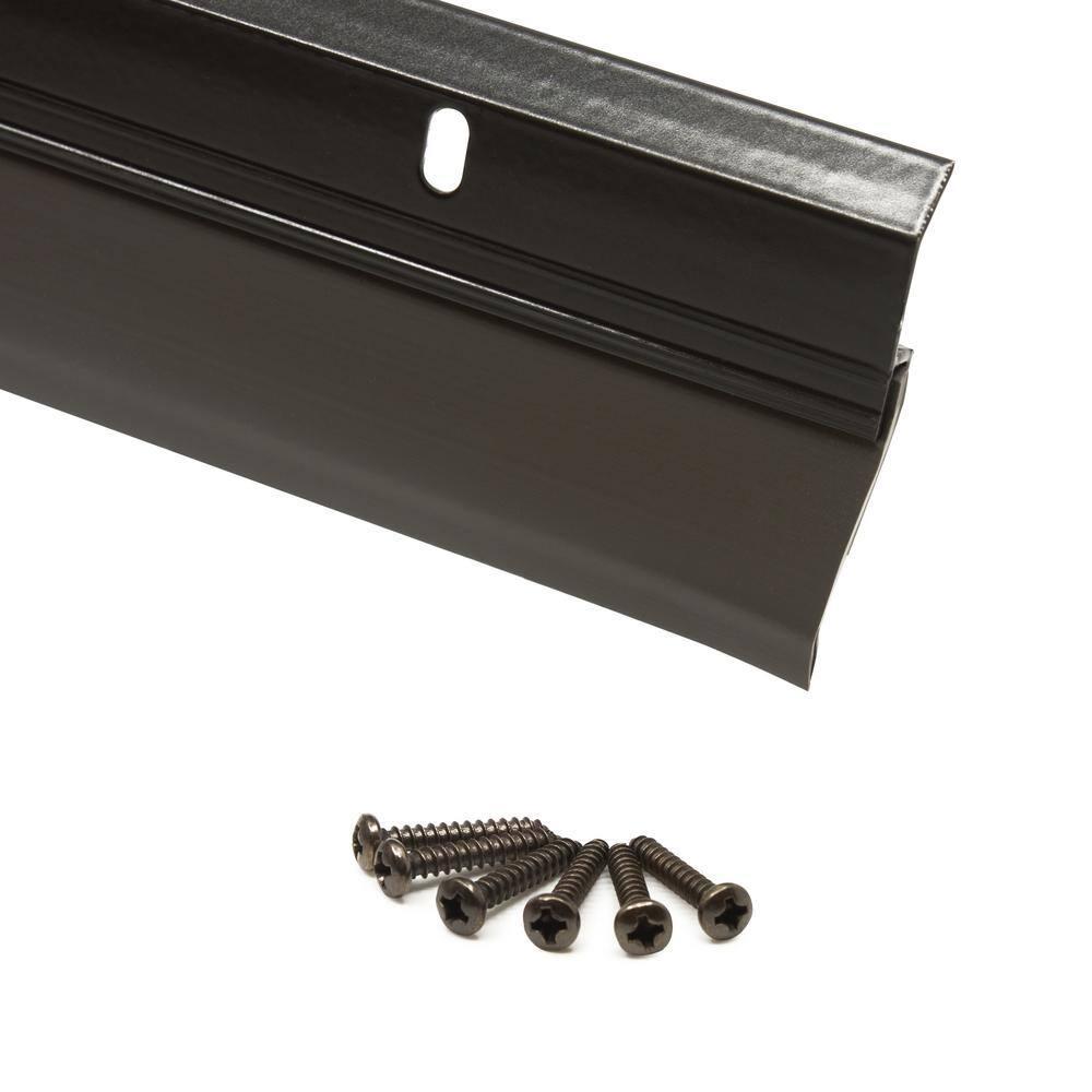 Frost King A82/36BR Extra Wide Heavy Duty Alum/Vinyl Door Sweep, 2-3/8in Wide x 36in Long, Bronze