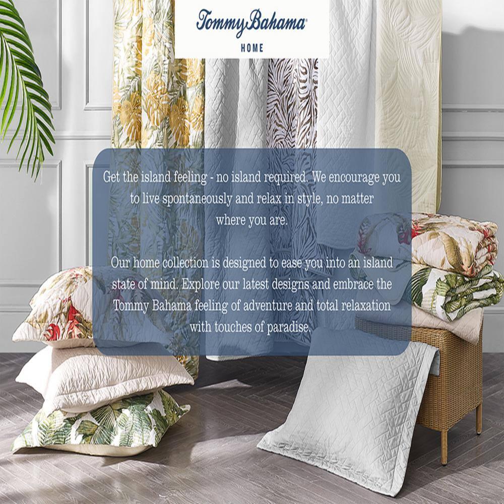Tommy Bahama Home Tommy Bahama Ocean Isle Blue Cotton Reversible Quilt Set