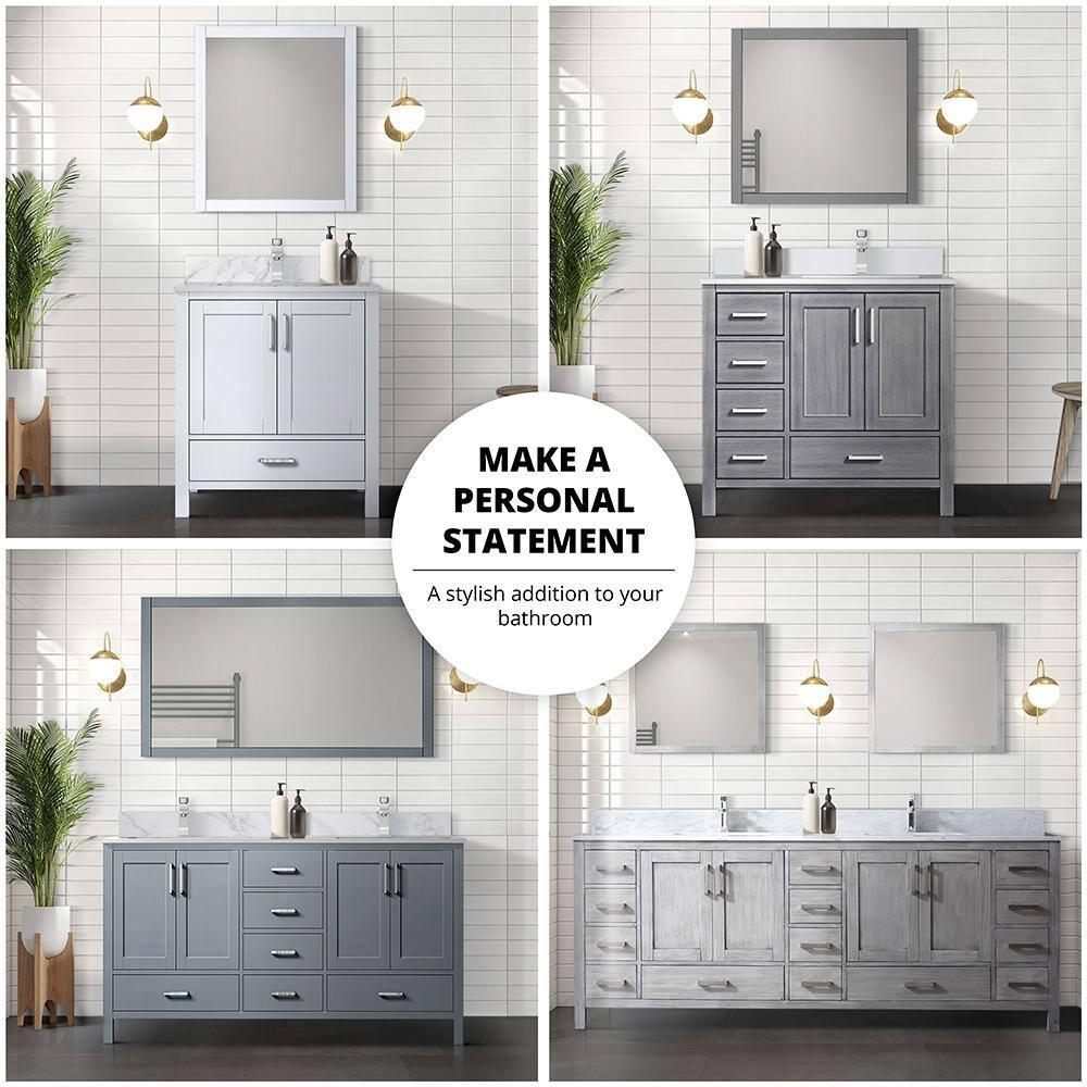 Lexora Jacques 36 in. W x 22 in. D Left Offset Bath Vanity and Top
