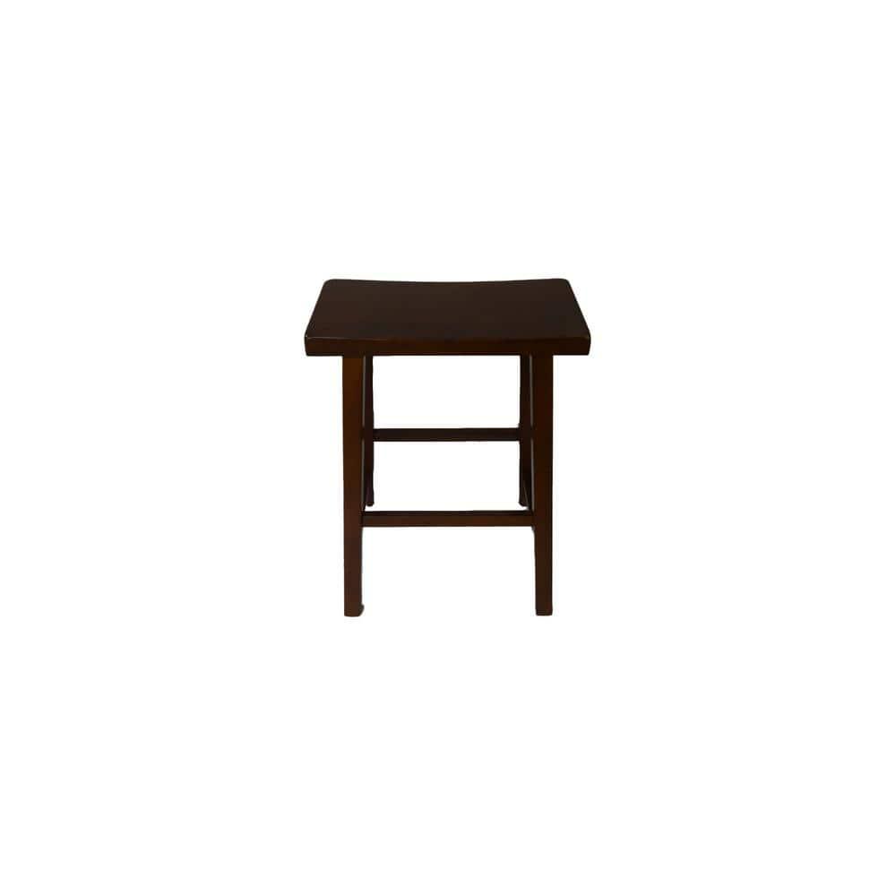 24" Saddleseat Counter Stool (Distressed Walnut)