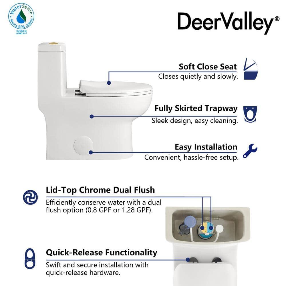 Ally Standard Bathroom Toielt, Modern Toilet with Comfort Chair Height Floor Mounted(Seat Included)