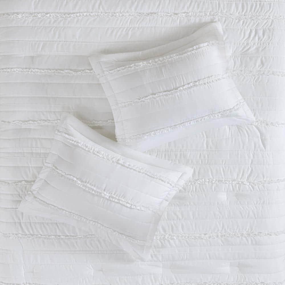 Madison Park Celeste 5 Piece Microfiber Ruffled Comforter Set