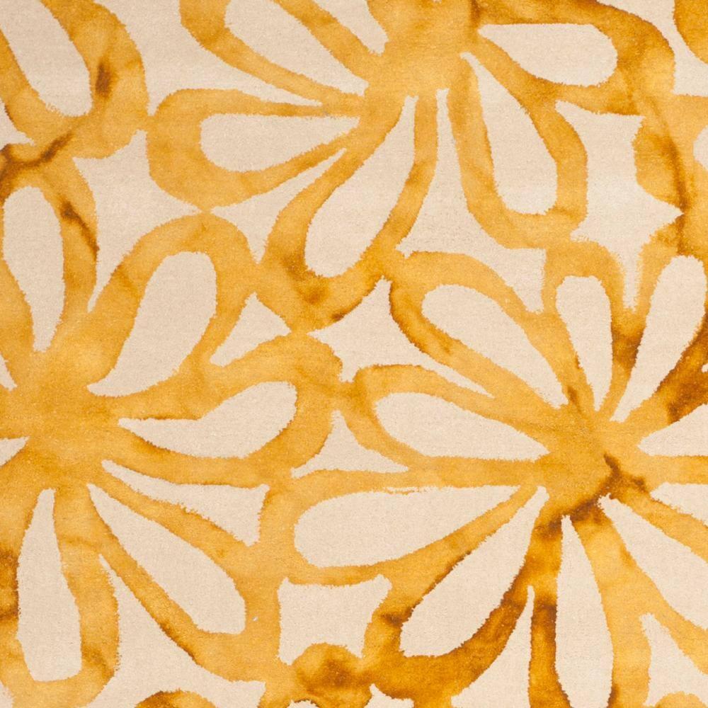 Dip Dye DDY527 Hand Tufted Area Rug - Beige/Gold - 8'9"x11'9" - Safavieh.