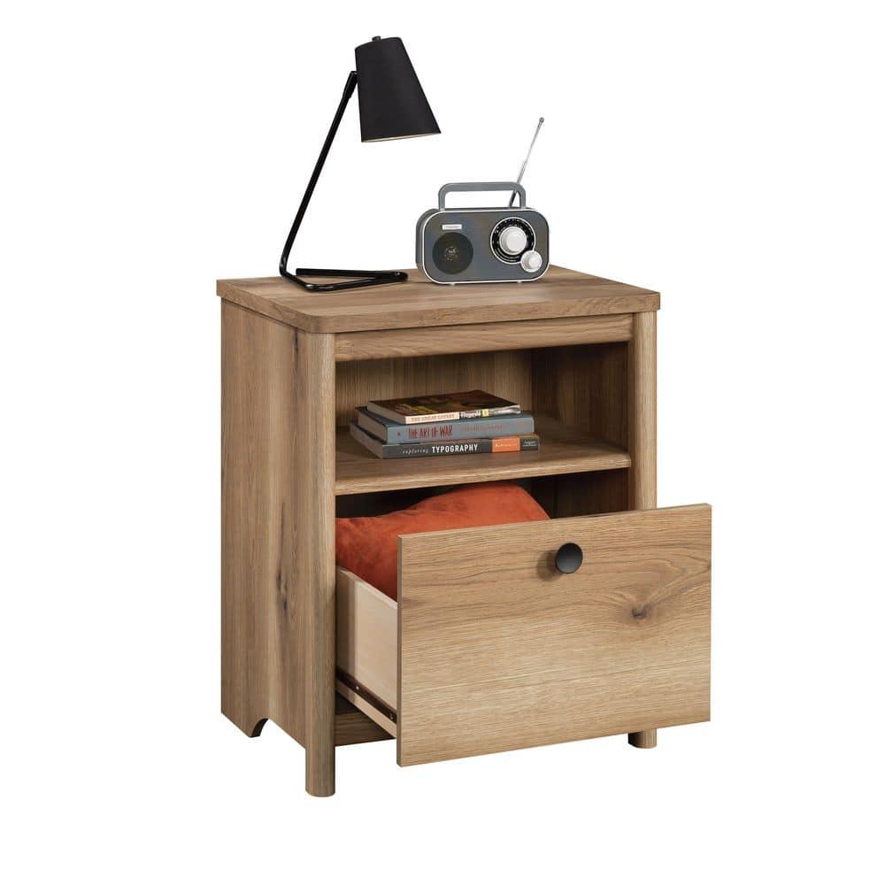 Jordan Wood Storage Nightstand