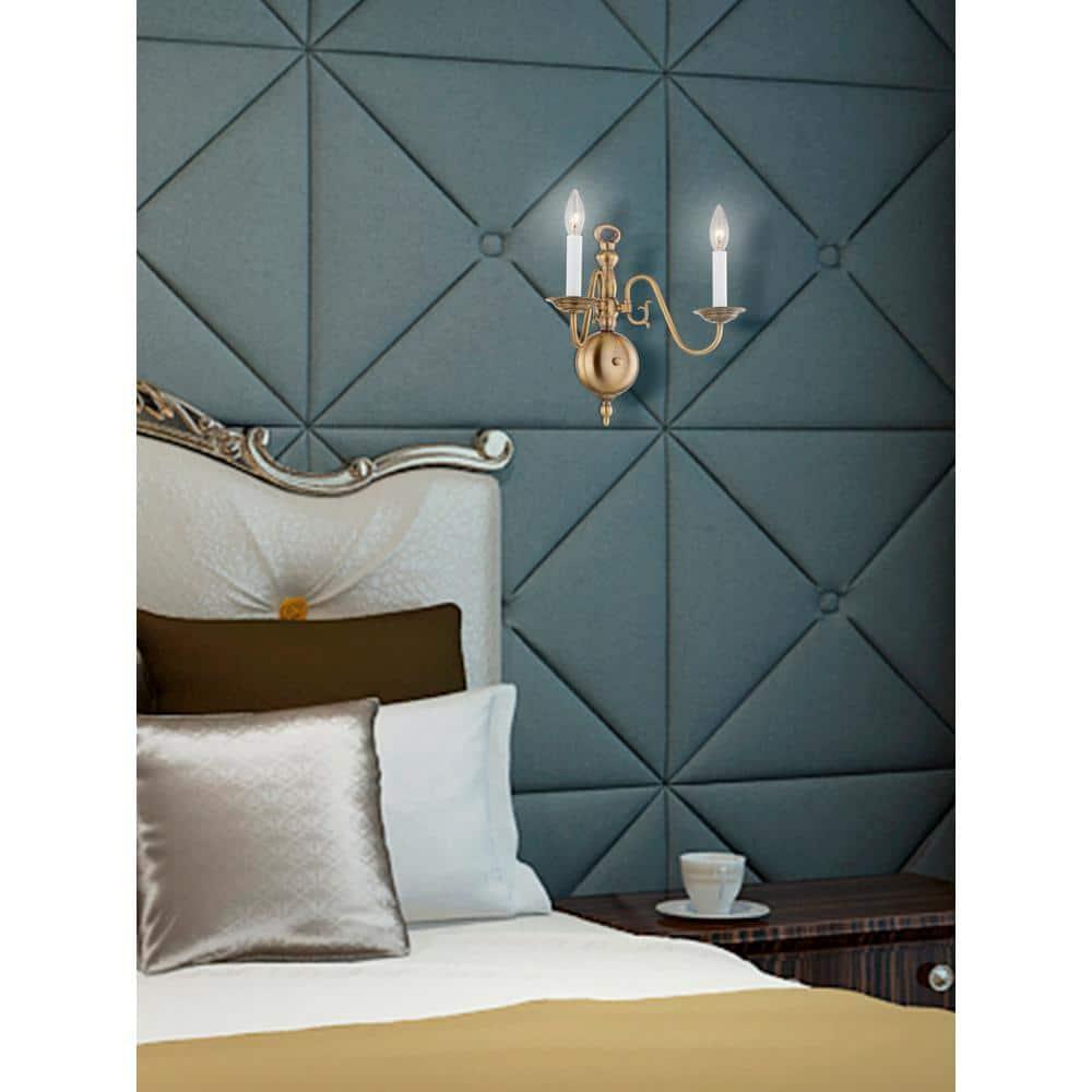 Livex Lighting Williamsburgh 2 - Light Wall Light in  Antique Brass