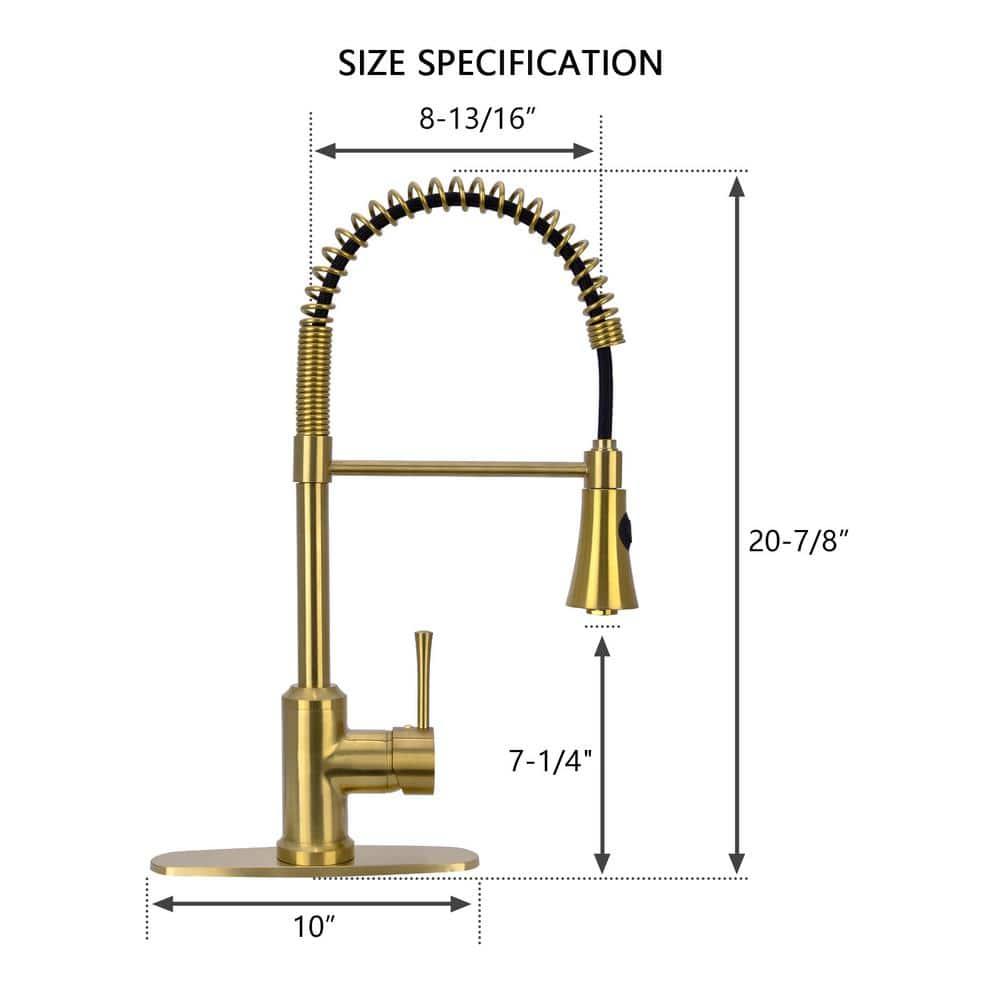 Pull Down Single Handle Kitchen Faucet