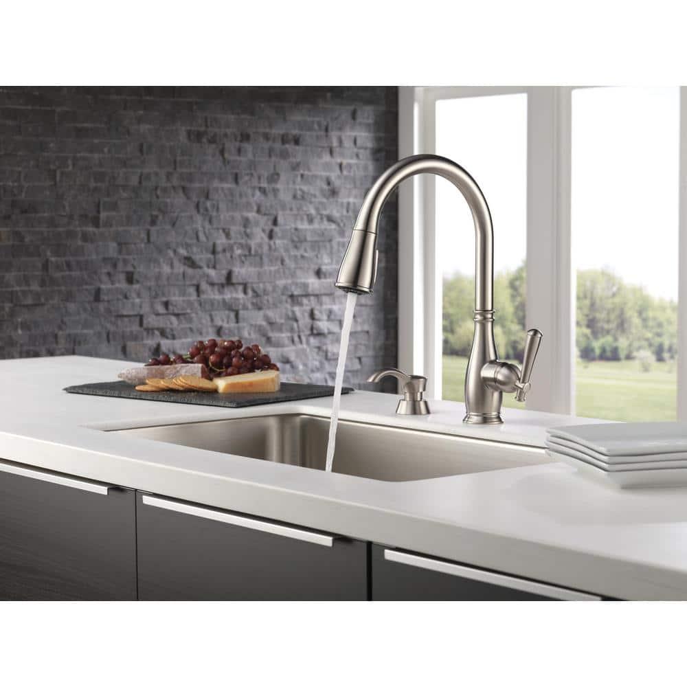 Delta Charmaine One Handle Stainless Steel Kitchen Faucet