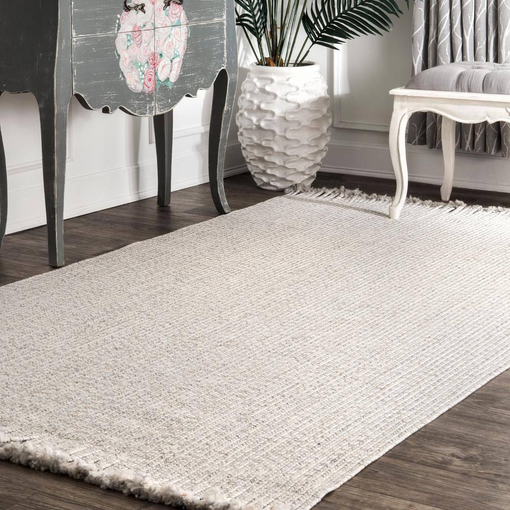 nuLOOM Courtney Braided Indoor/Outdoor Area Rug, 4' x 6', Ivory