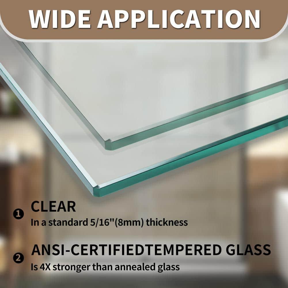 LONNI-STYLE 56 - 60 in. W x 58 in. H Frameless Sliding Bathtub Door  with Clear SGCC Tempered Glass LONY6058S04CMB