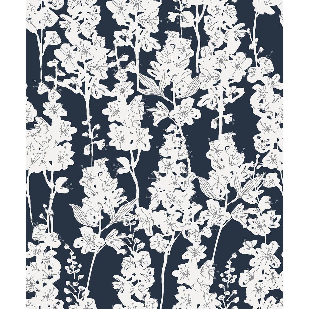 Larkspur 18' L x 20.5" W Peel and Stick Wallpaper Roll