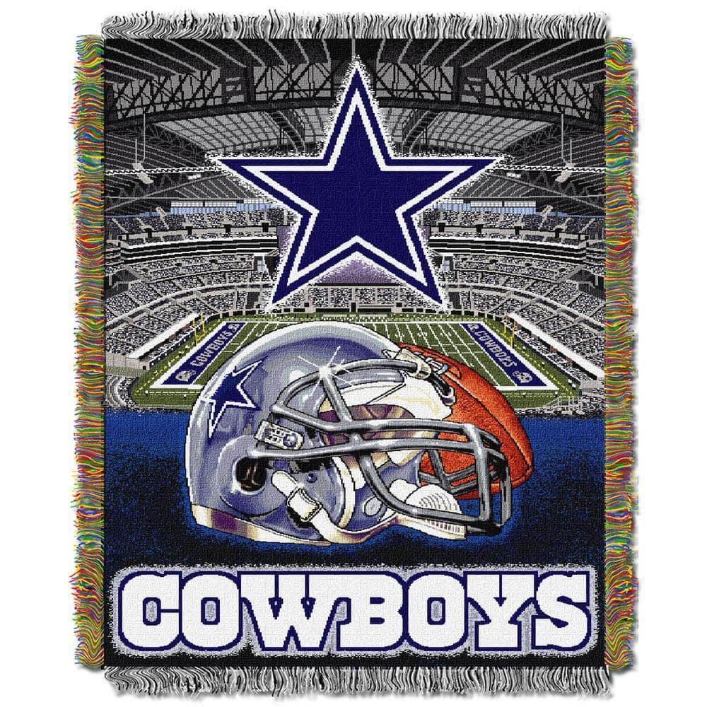 Northwest NFL Dallas Cowboys Unisex-Adult Woven Tapestry Throw Blanket, 48" x 60", Home Field Advantage