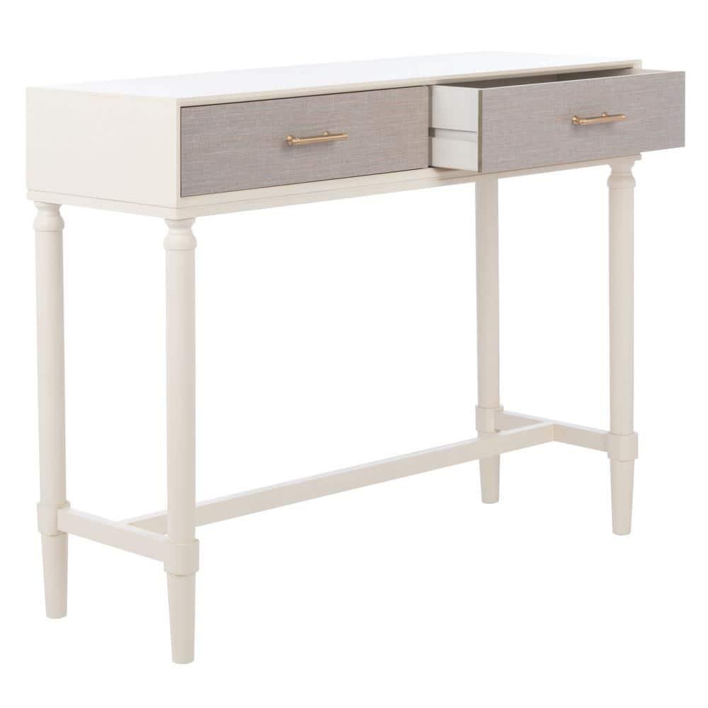 Estella 2 Drawer Console Table - CNS5731A - White - Safavieh