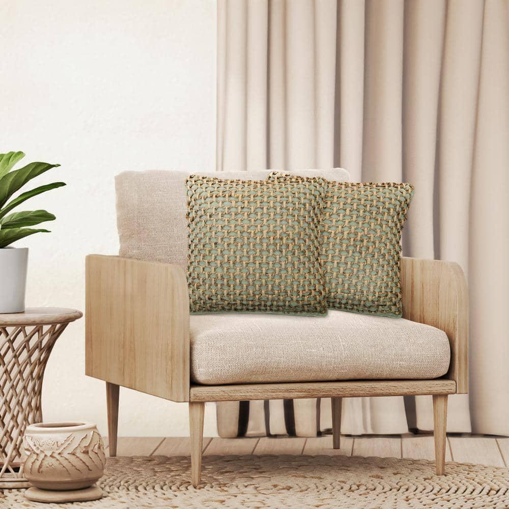 Boho Living Boho Living Jada Decorative Pillow Collection Living Cotton Blend Square Throw Pillow Cover (Set of 2)