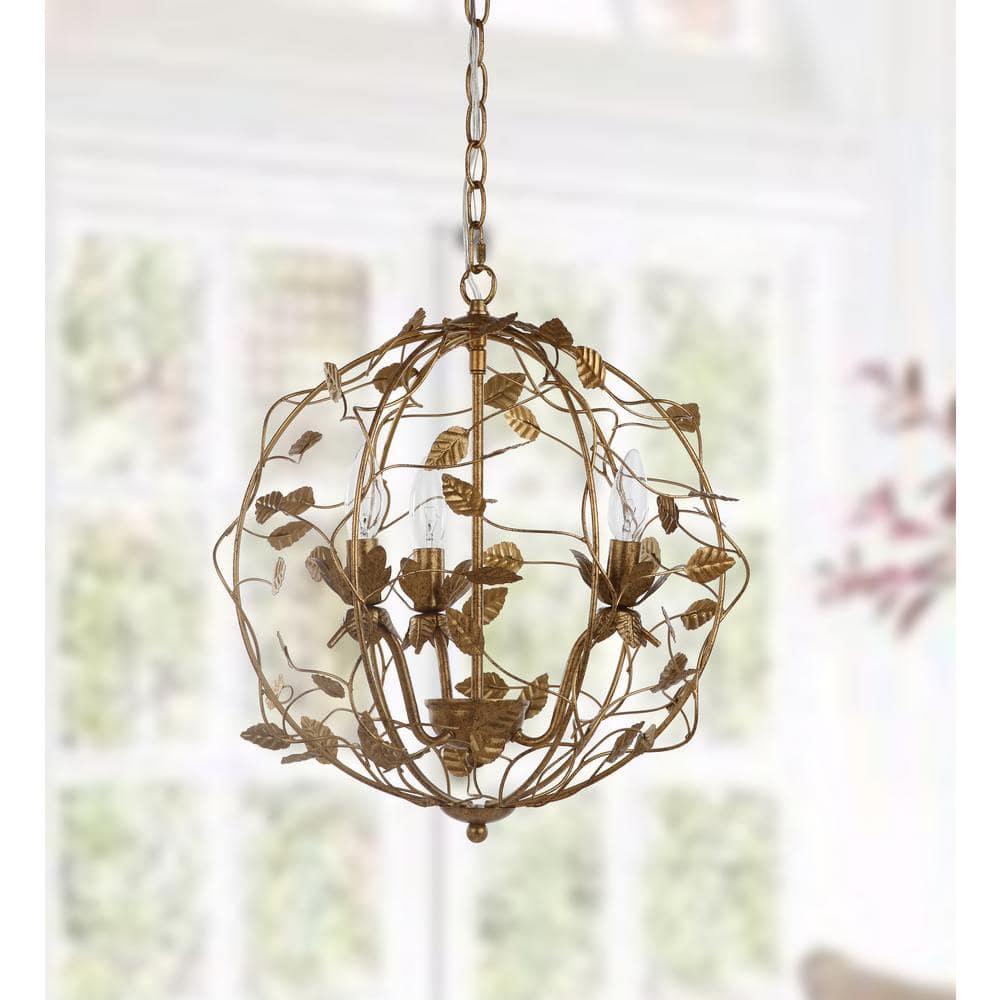 Austen 3 Light 17" Chandelier - CHA4007 - Gold - Safavieh